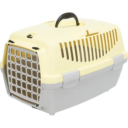 Transportní box Capri 1, XS: 32 x 31  x 48 cm, světlešedá/antická růžová